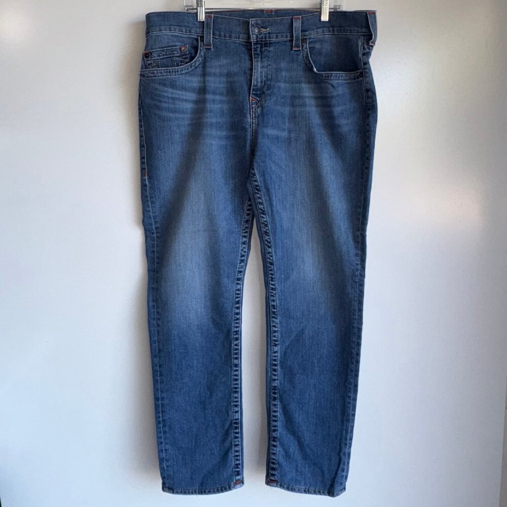 True Religion Men’s Geno Relaxed Slim Jeans Size 38x30